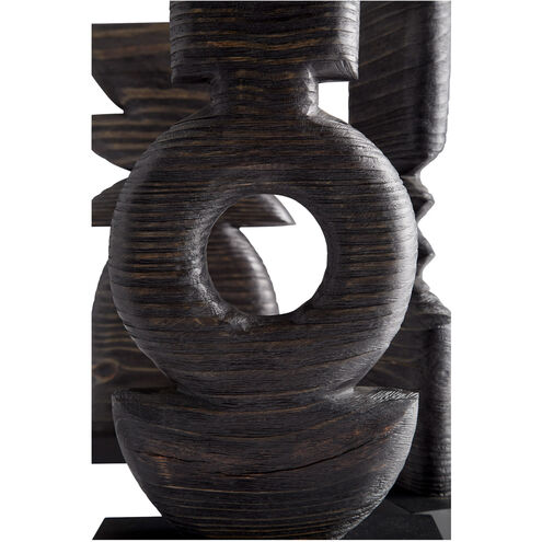 Dark 17 X 9 inch Sculpture, Oval